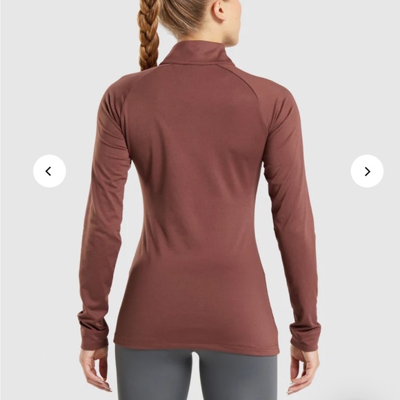 Gymshark 1/4 Zip Slim Fit Workout Top - Picture 2 of 6